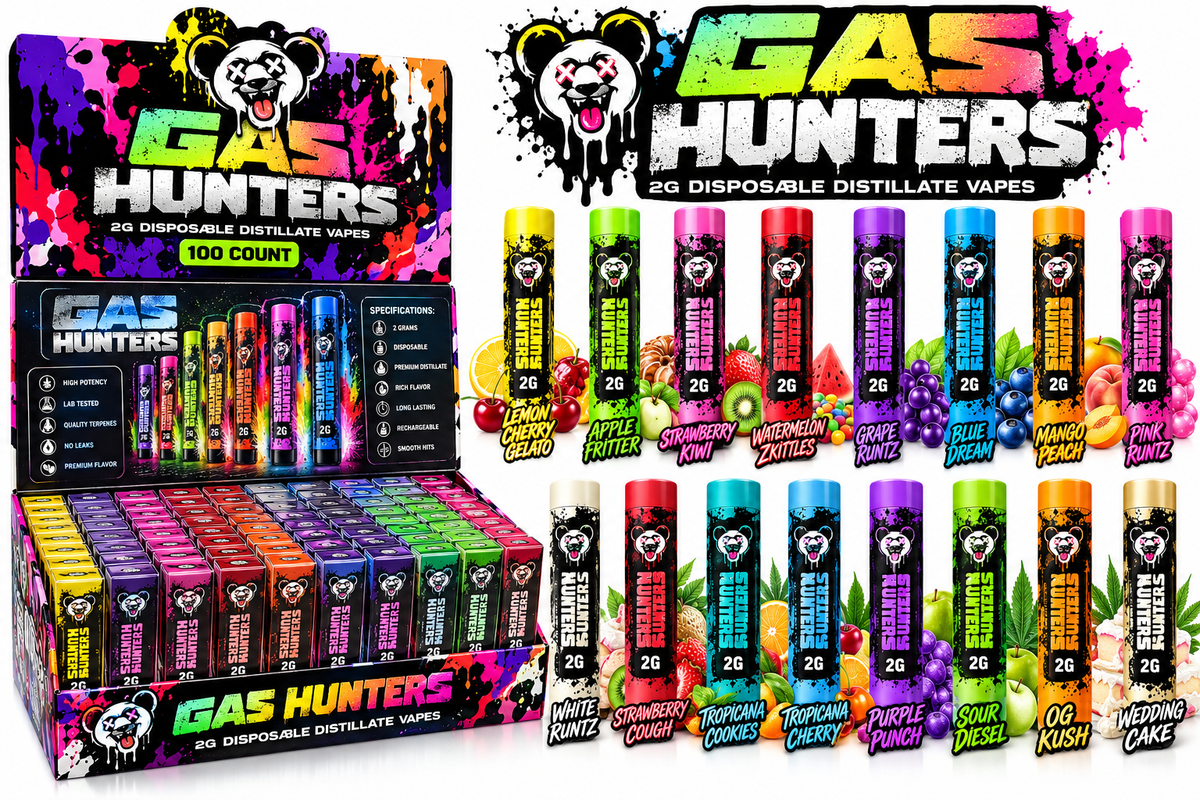 Gas Hunters 2g disposable various flavors
