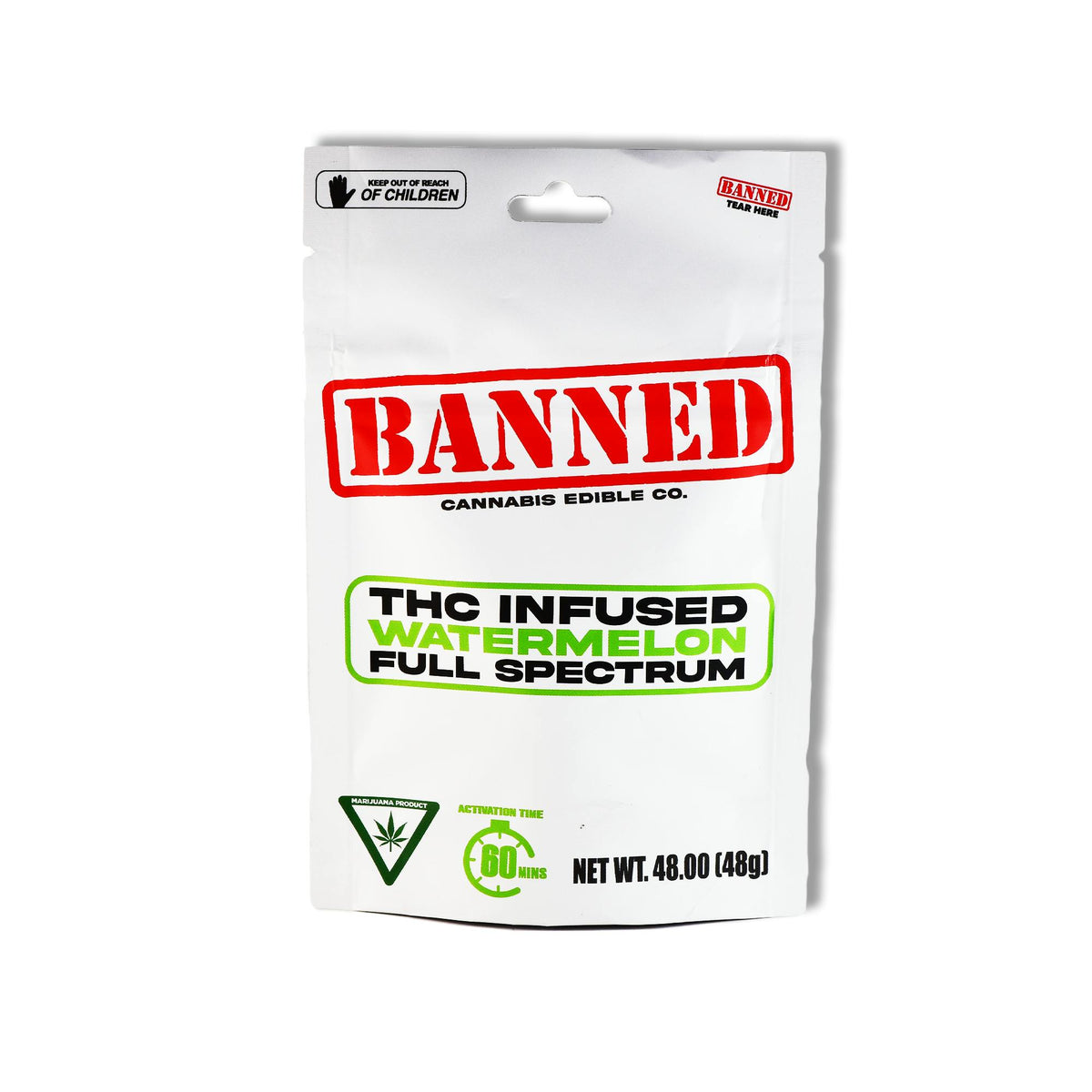 Banned Watermelon Gummy Clusters 200mg 4 Pack