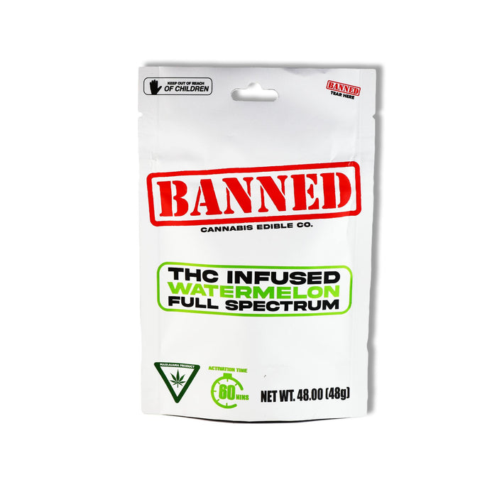 Banned Watermelon Gummy Clusters 200mg 4 Pack