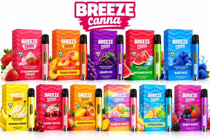 Breeze Canna 1g 510 cartridge assortment