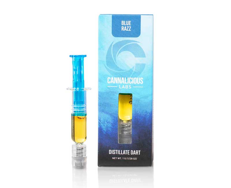 Cannalicious Labs Blue Razz Distillate Dart 1g
