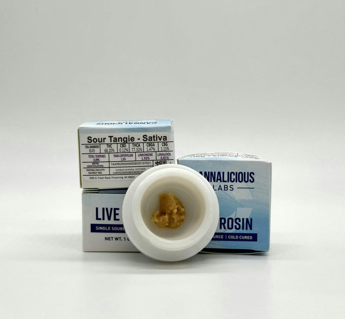 Cannalicious Labs Sour Tangie Live Rosin 1g