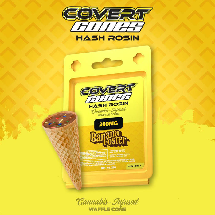 Covert Cups Banana Foster 200mg Hash Rosin Cone