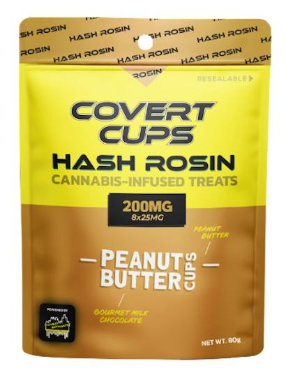 Covert Cups Hash Rosin Peanut Butter Cups 200mg 8x25mg