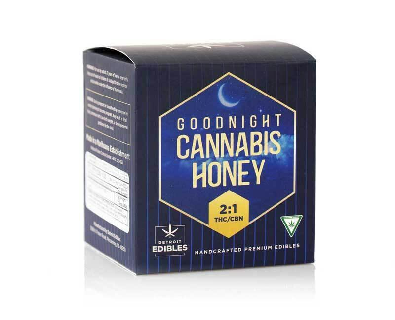 Detroit Edibles Goodnight Cannabis Honey 200mg 100mg