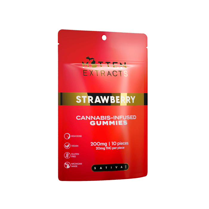Strawberry Gummies | 200mg | 10ct | 20mg/each